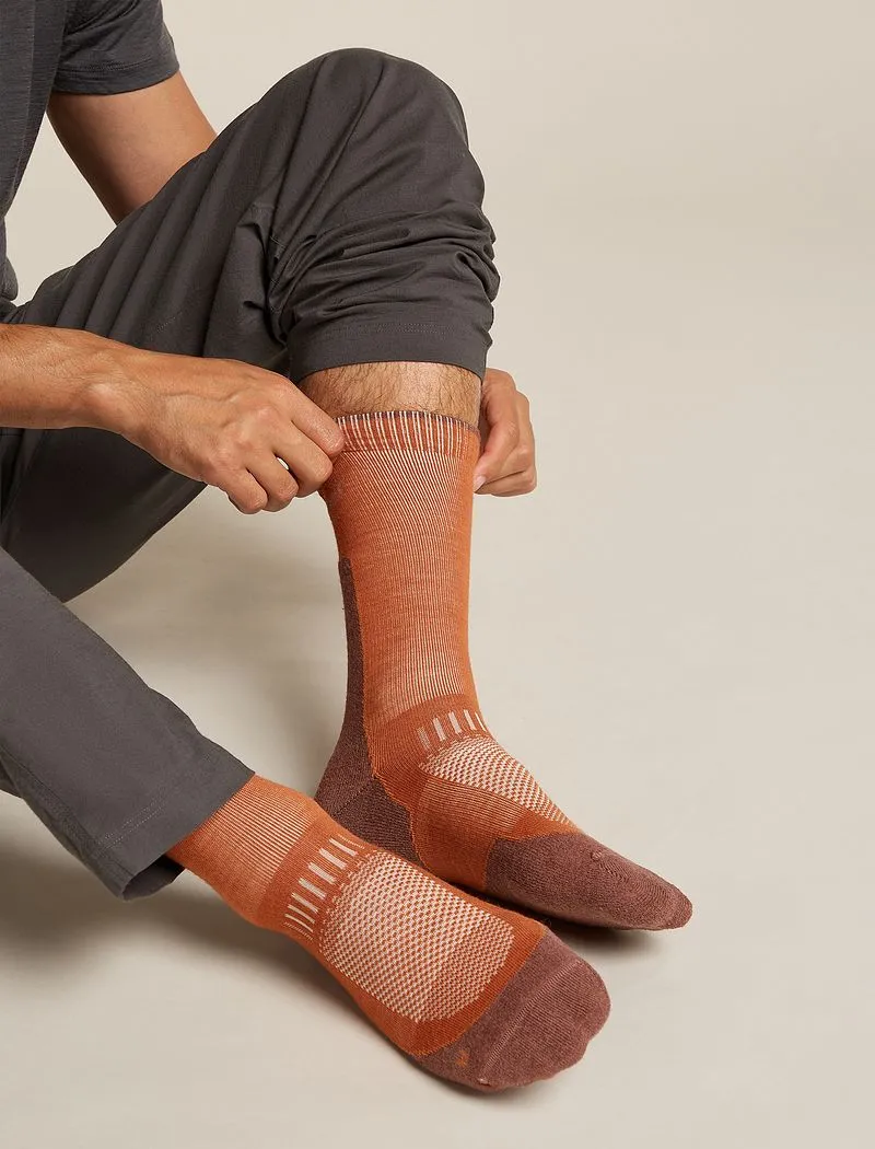 Icebreaker Merino Hike+ Light Crew Socks - Man - Dusty Clay/carob - Size L sold by Icebreaker product image thumbnail 3