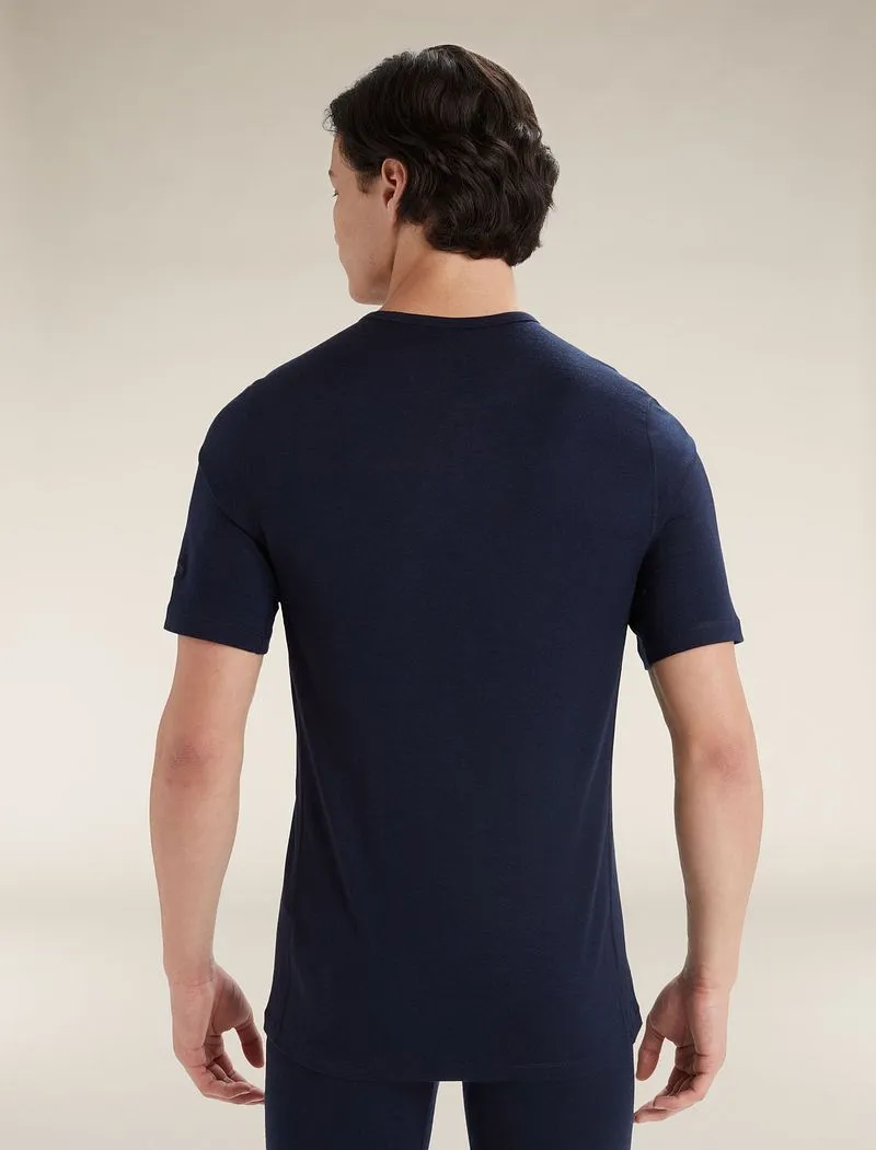 Icebreaker Merino 200 Oasis Short Sleeve Crew Thermal Top - Man - Midnight Navy - Size XXL sold by Icebreaker product image thumbnail 3