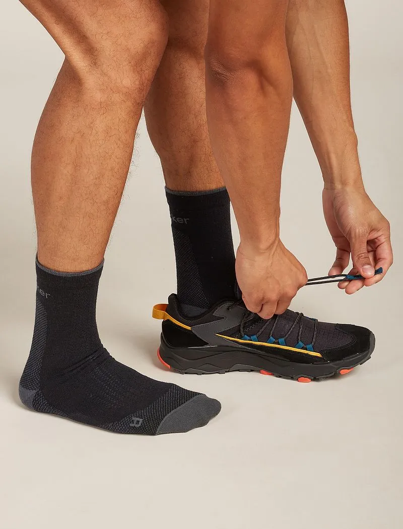 Icebreaker Merino Hike+ Ultralight Socks Quarter - Man - Black/obsidian - Size M sold by Icebreaker