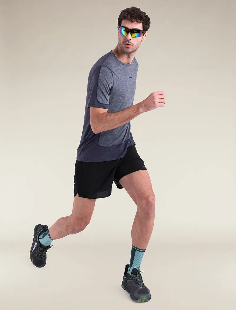 Icebreaker Merino Blend 125 ZoneKnit™ Energy Wind Short Sleeve T-Shirt - Man - Graphite/graphite Heather - Size S sold by Icebreaker product image thumbnail 5