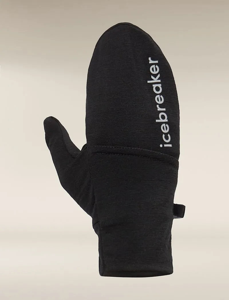 Icebreaker Merino 200 Convertible Mittens - Man - Black - Size L sold by Icebreaker