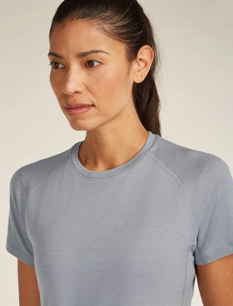 Icebreaker Merino 200 Waffle Elevation Short Sleeve T-Shirt - Woman - Alloy/obsidian - Size L sold by Icebreaker product image thumbnail 5