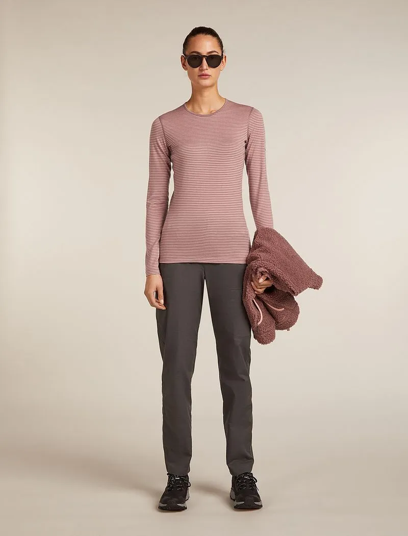 Icebreaker Merino 200 Oasis Long Sleeve Crew Thermal Top - Woman - Summit/blush/s - Size S sold by Icebreaker product image thumbnail 4