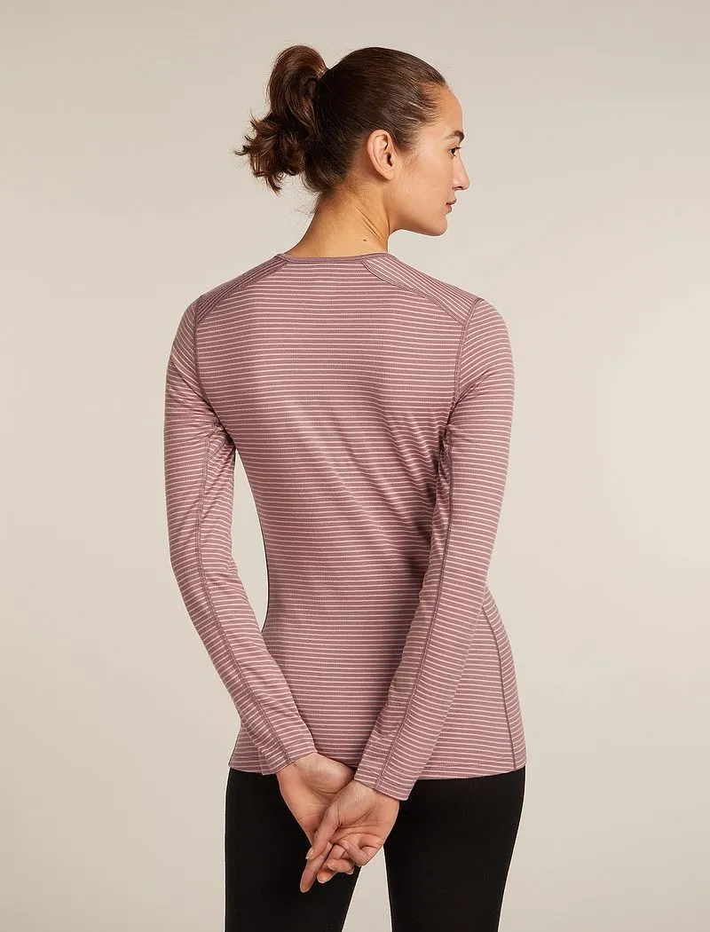 Icebreaker Merino 200 Oasis Long Sleeve Crew Thermal Top - Woman - Summit/blush/s - Size XXL sold by Icebreaker product image thumbnail 2