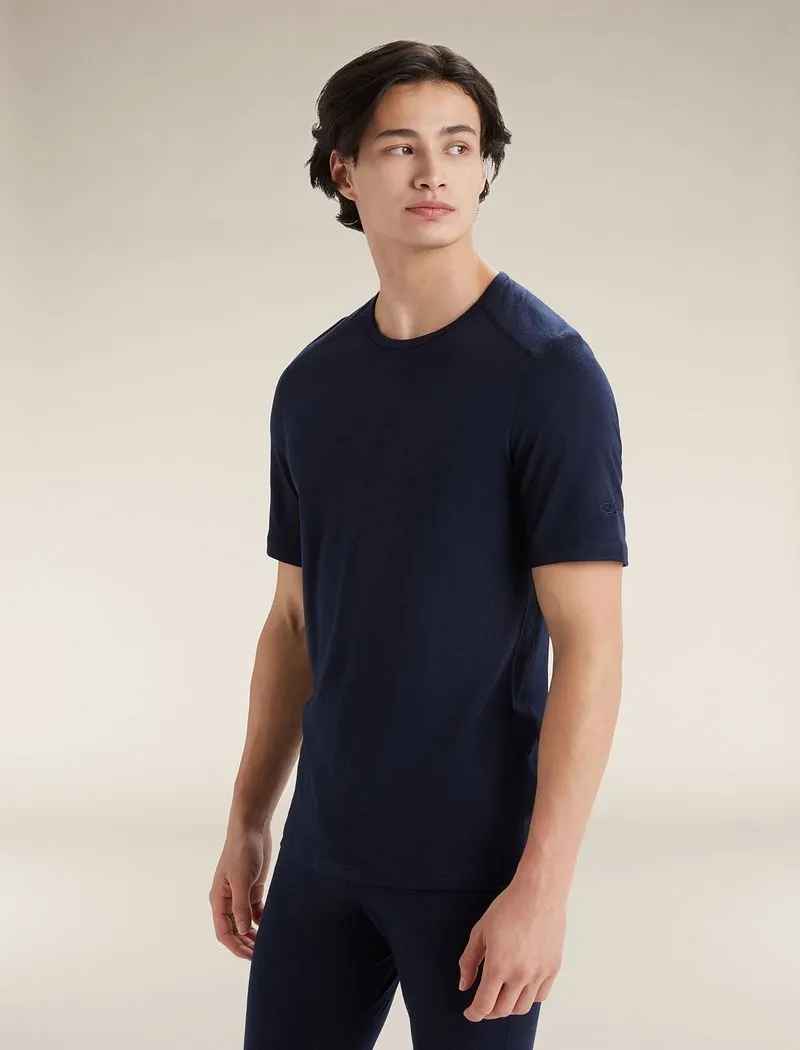 Icebreaker Merino 200 Oasis Short Sleeve Crew Thermal Top - Man - Midnight Navy - Size M sold by Icebreaker product image thumbnail 2