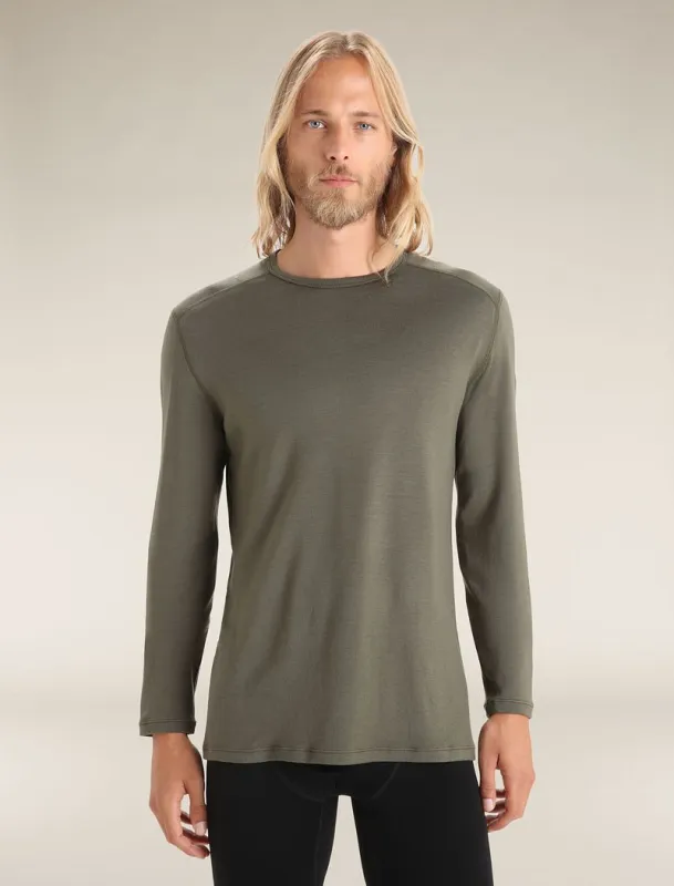 Icebreaker Merino 260 Tech Long Sleeve Crew Thermal Top - Man - Loden - Size L sold by Icebreaker