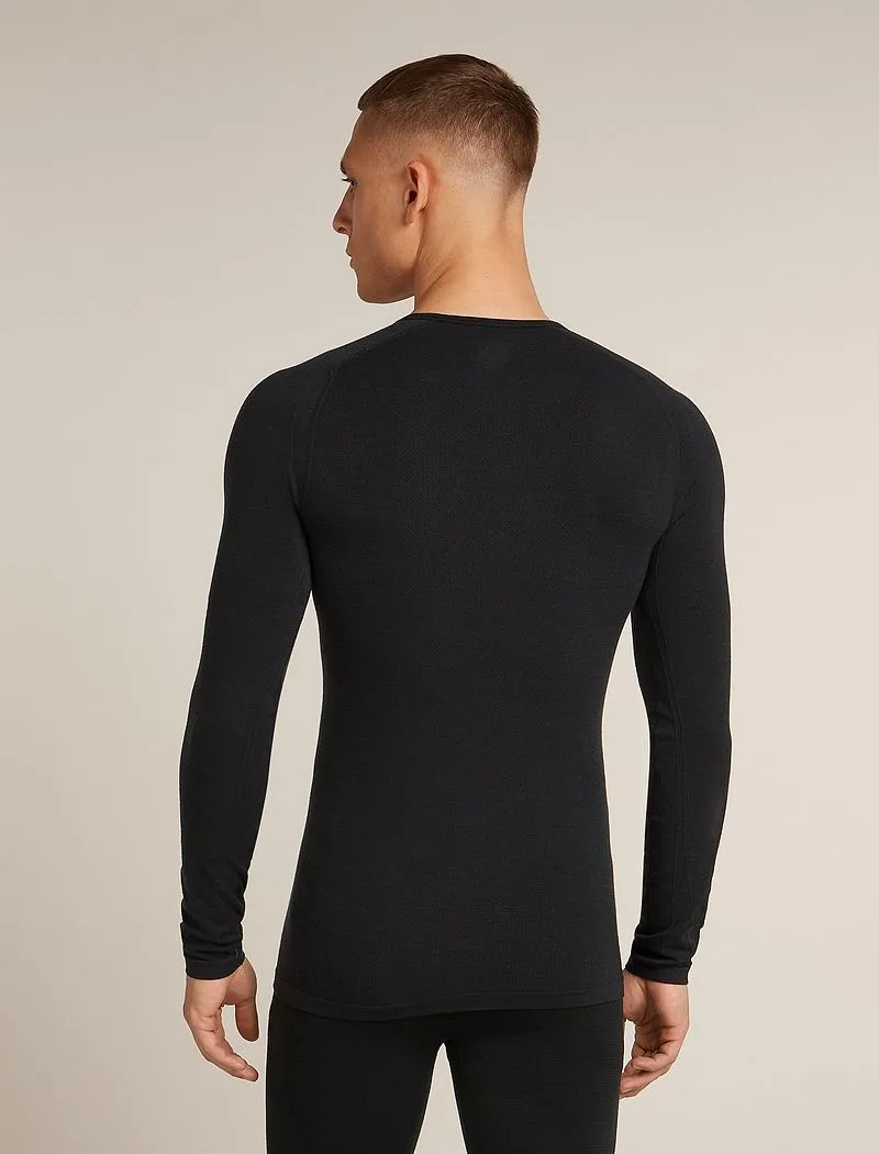 Icebreaker Merino Blend 260 ZoneKnit™ Seamless Long Sleeve Crew Thermal Top - Man - Black - Size XXL sold by Icebreaker product image thumbnail 2