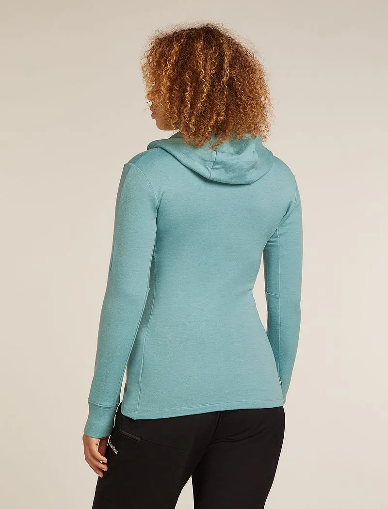 Icebreaker Merino 260 Quantum Long Sleeve Zip Hoodie - Woman - Hydro - Size M sold by Icebreaker product image thumbnail 2