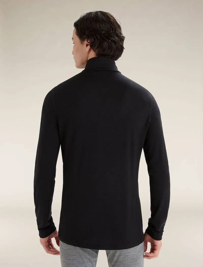 Icebreaker Merino 200 Oasis Long Sleeve Half Zip Thermal Top - Man - Black - Size L sold by Icebreaker product image thumbnail 2