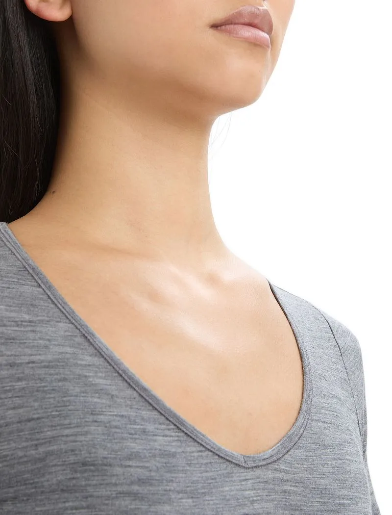 Icebreaker Merino 150 Siren Short Sleeve Sweetheart - Woman - Gritstone Heather - Size S sold by Icebreaker product image thumbnail 5