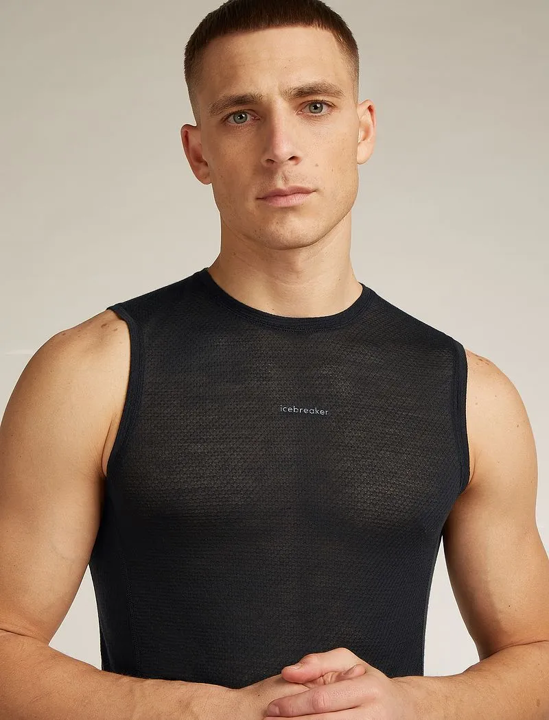 Icebreaker Merino Blend 75 Cool-Lite™ Featherlight™ Tank - Man - Black - Size M sold by Icebreaker product image thumbnail 5