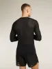 Icebreaker Merino Blend 75 Cool-Lite™ Featherlight™ Long Sleeve Crew Thermal Top - Man - Black - Size S sold by Icebreaker