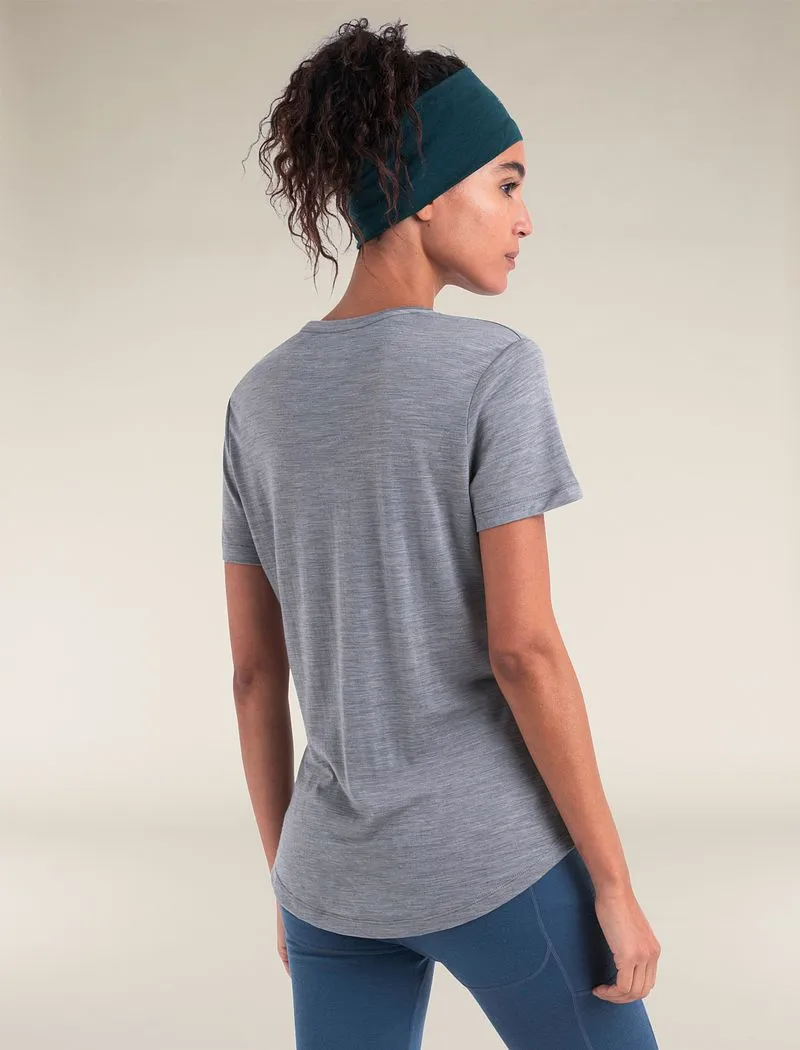 Icebreaker Merino Blend 125 Cool-Lite™ Sphere Short Sleeve T-Shirt - Woman - Metro Heather - Size XS sold by Icebreaker product image thumbnail 3