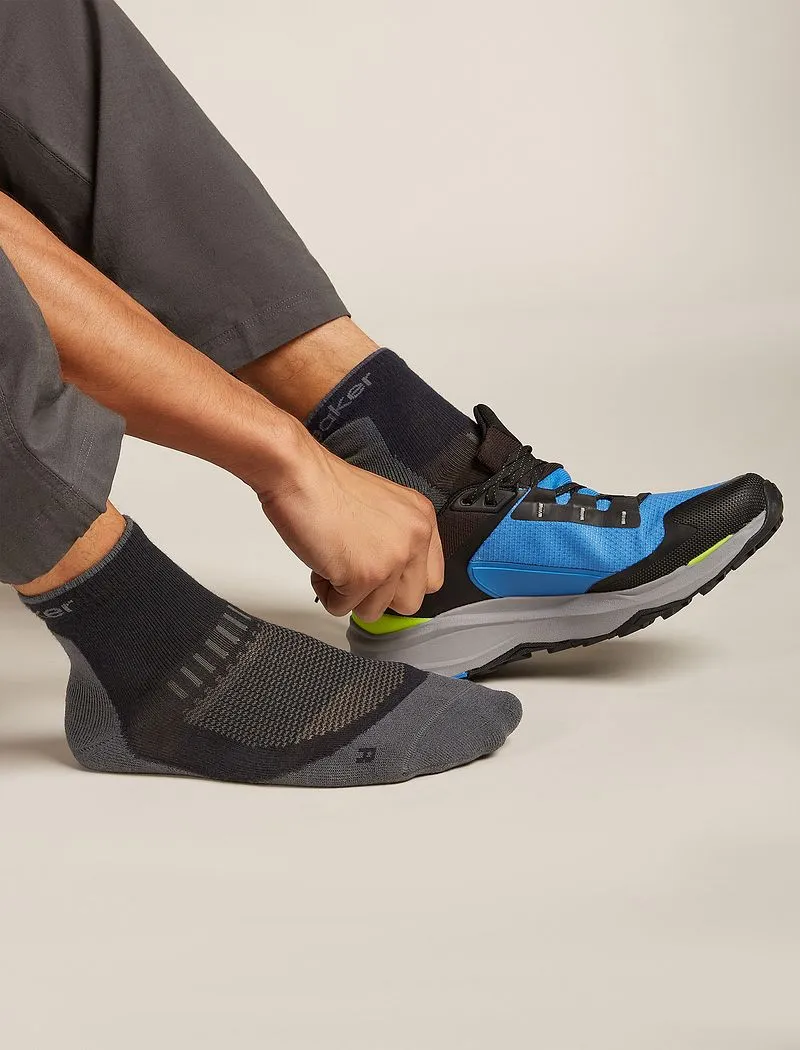 Icebreaker Merino Hike+ Light Mini Socks - Man - Black/obsidian - Size L sold by Icebreaker