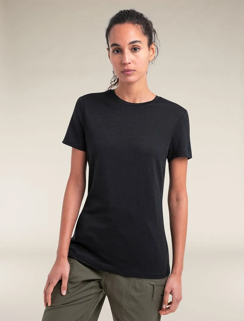 Icebreaker Merino 150 Tech Lite Short Sleeve T-Shirt - Woman - Black - Size XL sold by Icebreaker