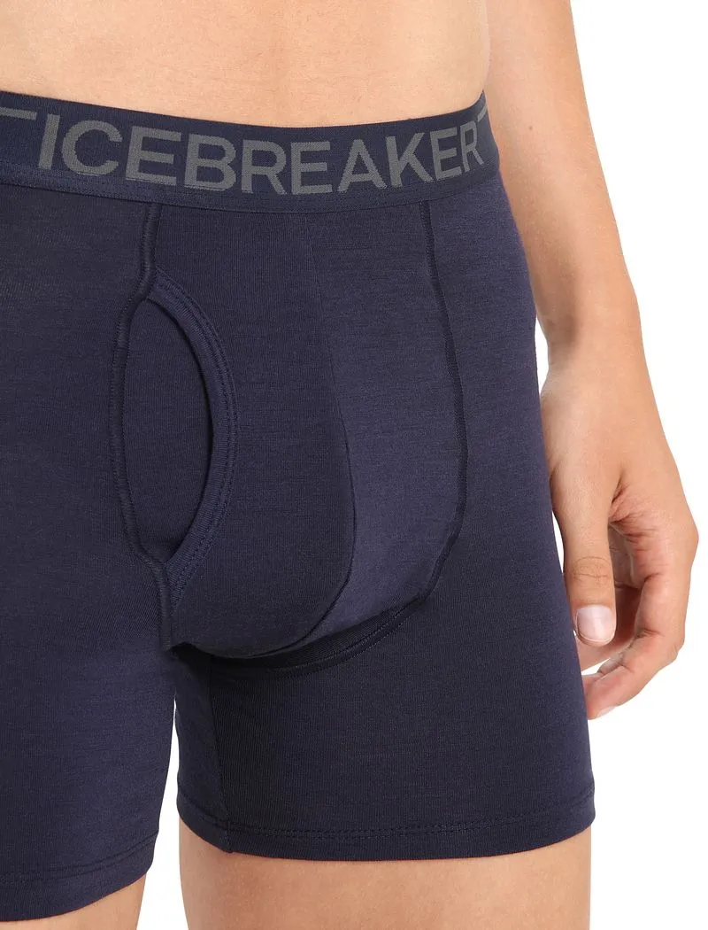 Icebreaker Merino 150 Anatomica Boxers wFly - Man - Midnight Navy - Size S sold by Icebreaker product image thumbnail 4