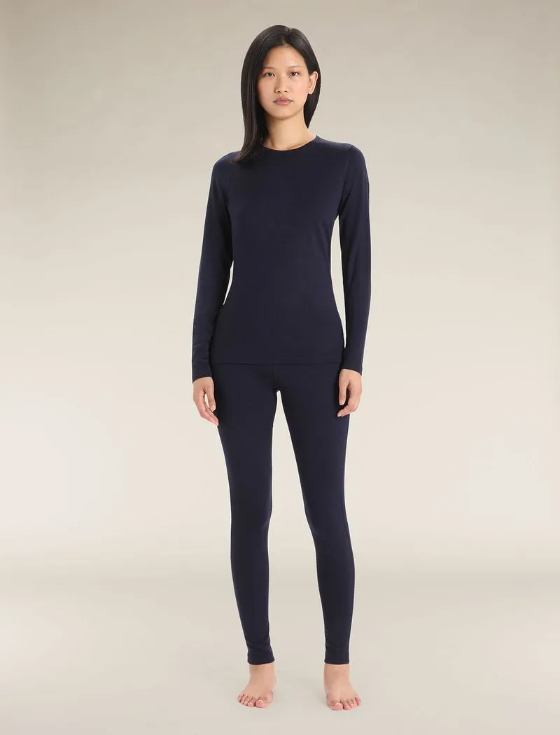 Icebreaker Merino 200 Oasis Long Sleeve Crew Thermal Top - Woman - Midnight Navy - Size L sold by Icebreaker product image thumbnail 3