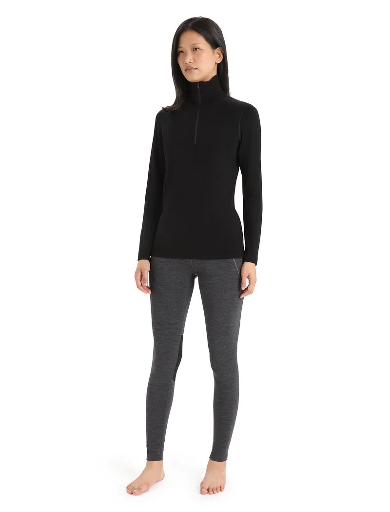 Icebreaker Merino 260 Tech Long Sleeve Half Zip Thermal Top - Woman - Black - Size L sold by Icebreaker product image thumbnail 3
