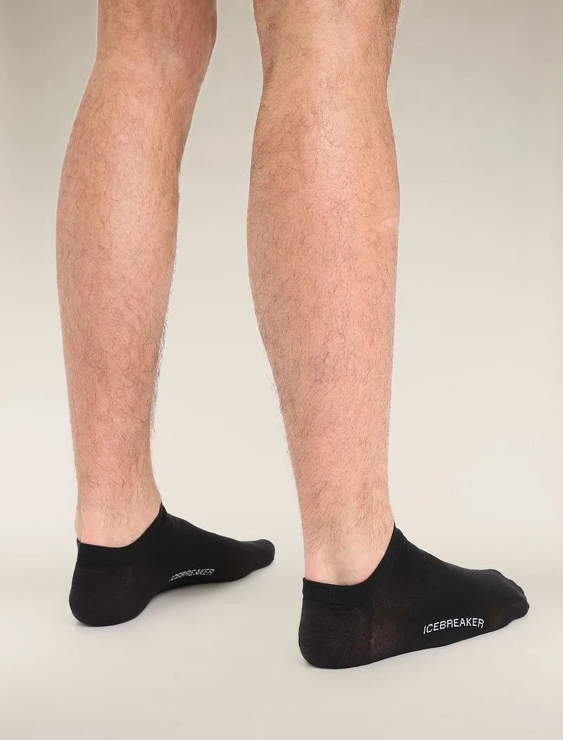 Icebreaker Merino Lifestyle Fine Gauge No Show Socks - Man - Black/snow - Size M sold by Icebreaker product image thumbnail 3