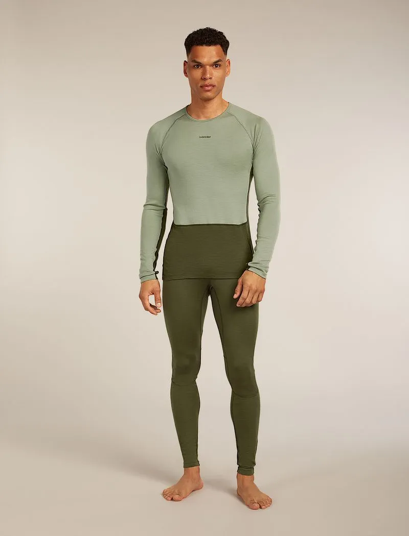 Icebreaker Merino 260 ZoneKnit™ Long Sleeve Crew Thermal Top - Man - Loden/lichen - Size L sold by Icebreaker product image thumbnail 3