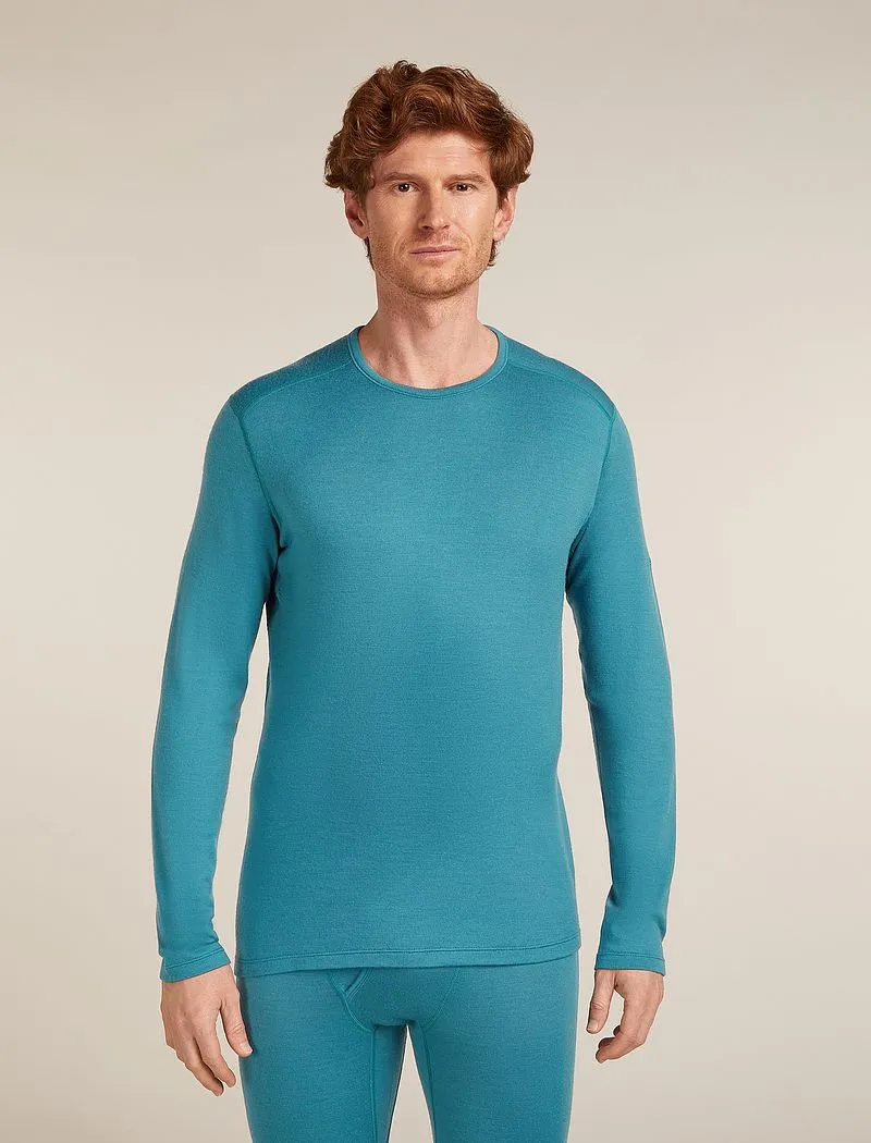 Icebreaker Merino 260 Tech Long Sleeve Crew Thermal Top - Man - Topaz - Size S sold by Icebreaker