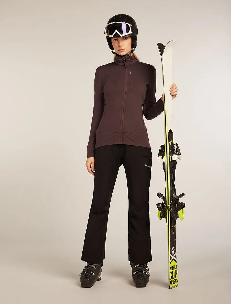 Icebreaker Merino 260 Quantum Long Sleeve Zip Jacket - Woman - Java - Size XXL sold by Icebreaker product image thumbnail 4