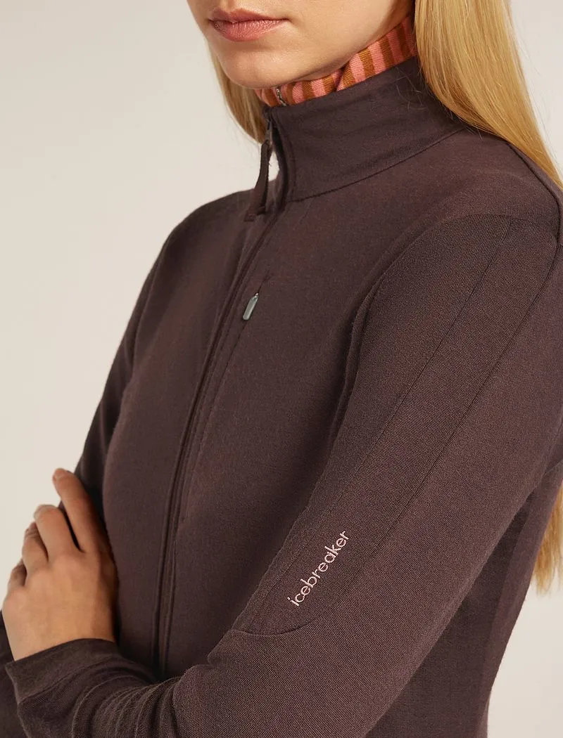 Icebreaker Merino 260 Quantum Long Sleeve Zip Jacket - Woman - Java - Size XXL sold by Icebreaker product image thumbnail 5