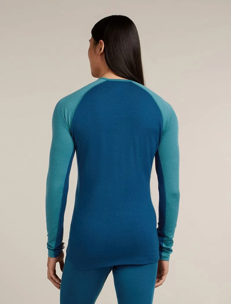 Icebreaker Merino 200 ZoneKnit™ Long Sleeve Crew Thermal Top - Man - Atlantis/topaz - Size S sold by Icebreaker product image thumbnail 2