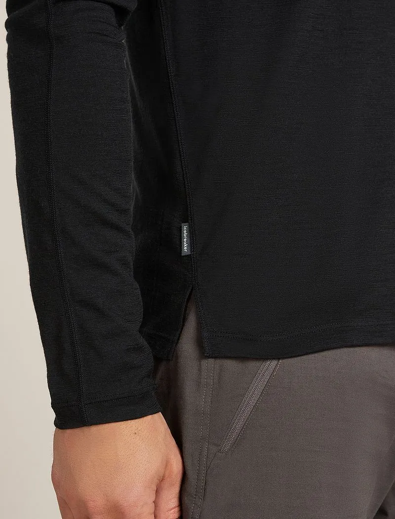 Icebreaker 150 MerinoFine™ Ace Long Sleeve T-Shirt - Man - Black - Size S sold by Icebreaker product image thumbnail 5