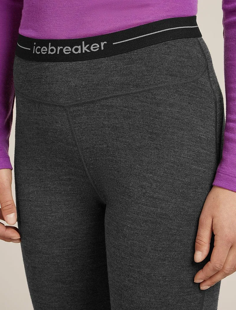 Icebreaker Merino 260 ZoneKnit™ 3/4 Thermal Leggings - Woman - Jet Hthr - Size XS sold by Icebreaker product image thumbnail 5