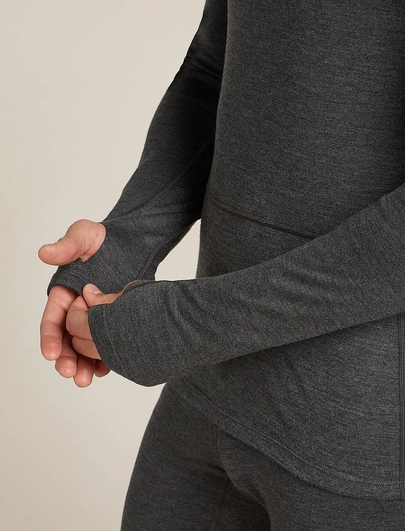 Icebreaker Merino 260 ZoneKnit™ Long Sleeve Crew Thermal Top - Man - Jet Hthr - Size XXL sold by Icebreaker product image thumbnail 5