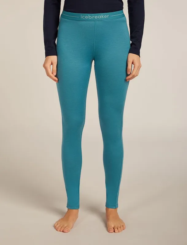 Icebreaker Merino 200 Oasis Thermal Leggings - Woman - Topaz - Size XXXL sold by Icebreaker
