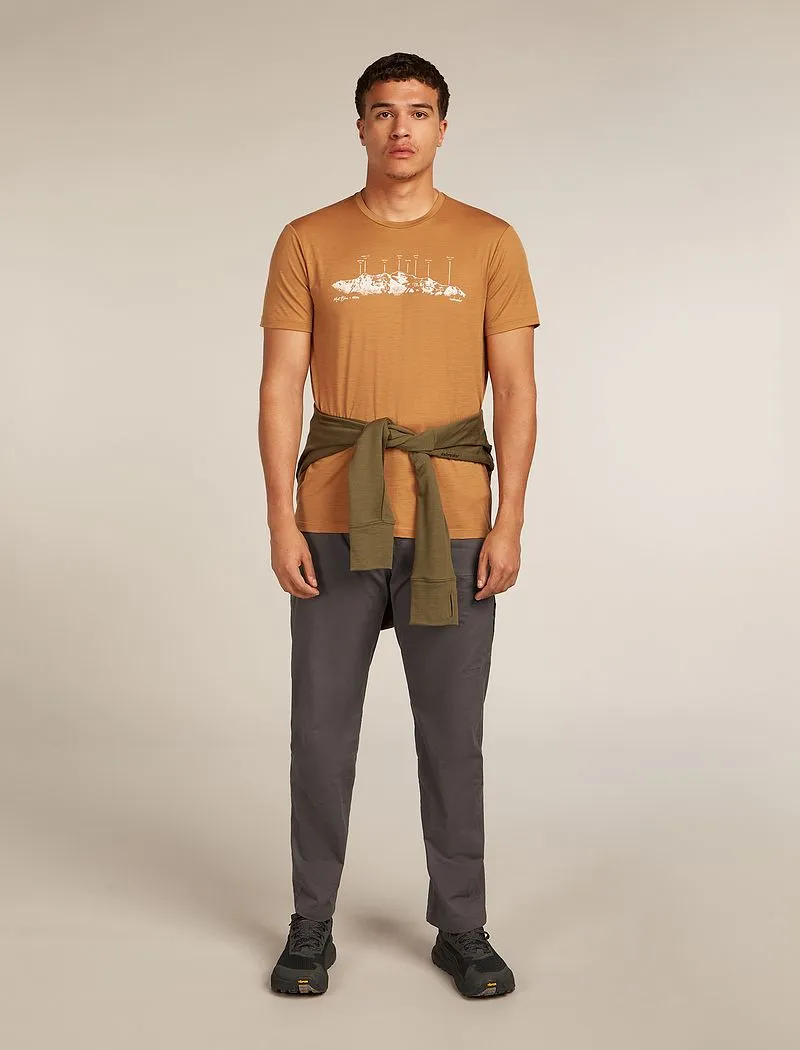 Icebreaker Merino 150 Tech Lite Short Sleeve T-Shirt The Peaks - Man - Trail - Size L sold by Icebreaker product image thumbnail 4