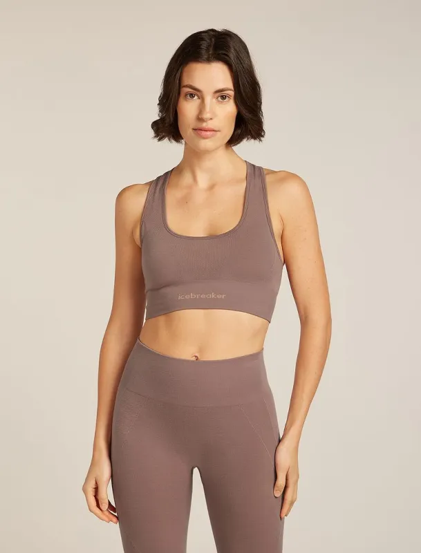 Icebreaker Merino Blend 260 ZoneKnit™ Seamless Bra - Woman - Summit - Size L sold by Icebreaker