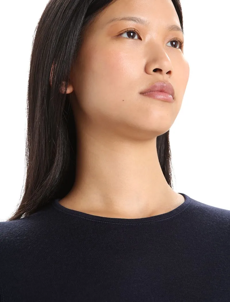 Icebreaker Merino 200 Oasis Long Sleeve Crew Thermal Top - Woman - Midnight Navy - Size XS sold by Icebreaker product image thumbnail 4