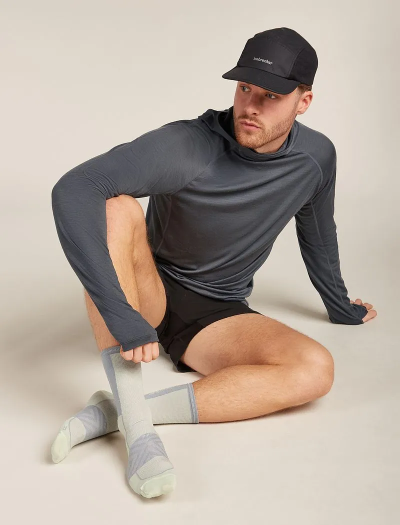 Icebreaker Merino Blend Run+ Ultralight Crew Socks - Man - Ashen/alloy - Size M sold by Icebreaker product image thumbnail 3