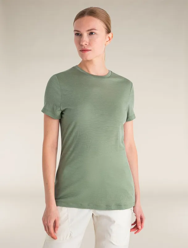 Icebreaker Merino 150 Tech Lite Short Sleeve T-Shirt - Woman - Lichen - Size XS sold by Icebreaker
