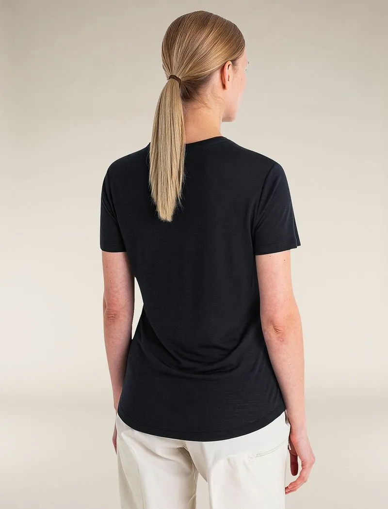 Icebreaker Merino Blend 125 Cool-Lite™ Sphere Short Sleeve T-Shirt - Woman - Black - Size XS sold by Icebreaker product image thumbnail 2
