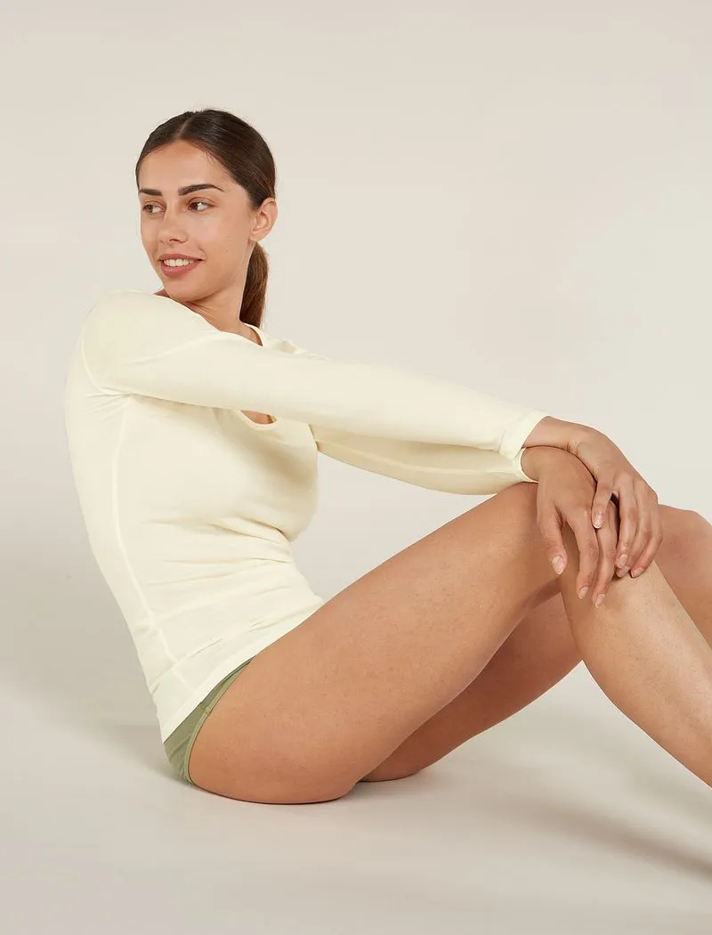 Icebreaker Merino 150 Siren Long Sleeve Sweetheart Top - Woman - Undyed - Size XL sold by Icebreaker product image thumbnail 5