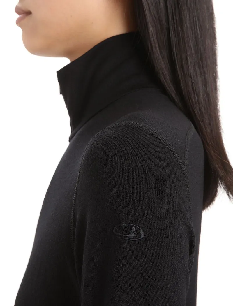 Icebreaker Merino 260 Tech Long Sleeve Half Zip Thermal Top - Woman - Black - Size XS sold by Icebreaker product image thumbnail 5
