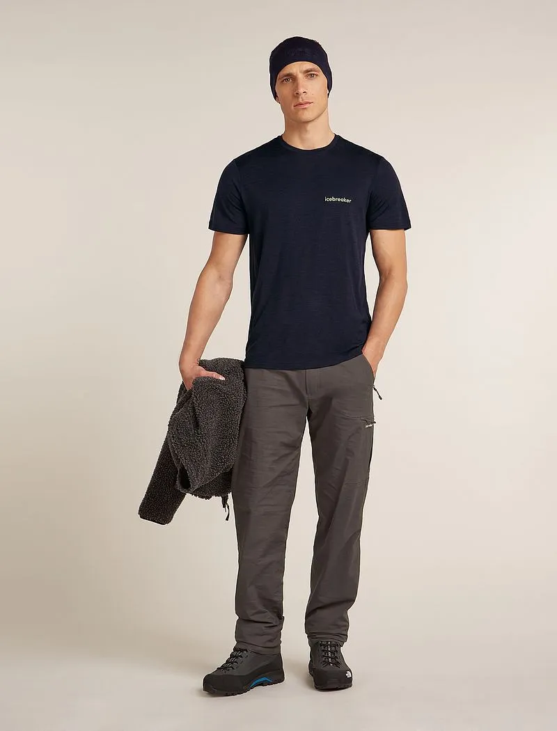 Icebreaker Merino 150 Tech Lite Short Sleeve T-Shirt IB Wordmark - Man - Midnight Navy - Size L sold by Icebreaker product image thumbnail 4