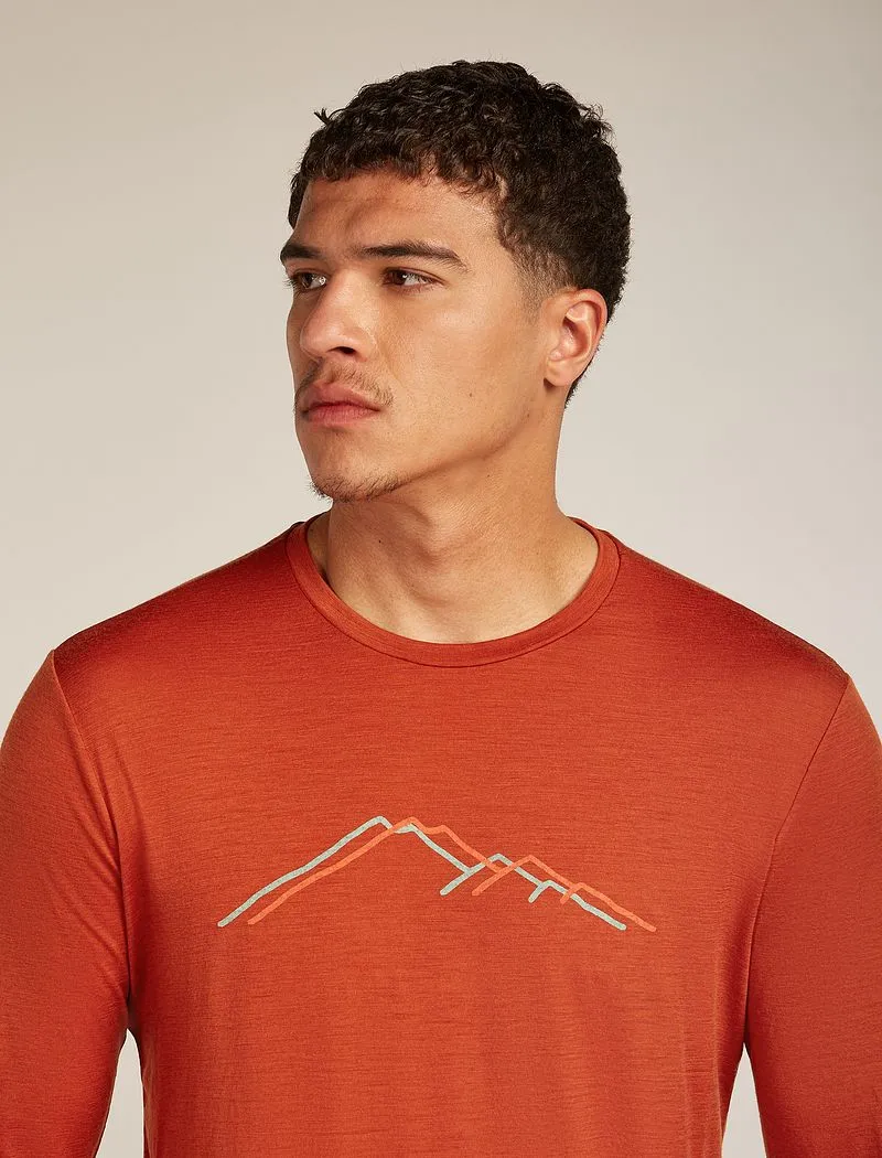 Icebreaker Merino 150 Tech Lite Long Sleeve T-Shirt Rainer Ridge - Man - Agate - Size XL sold by Icebreaker product image thumbnail 5