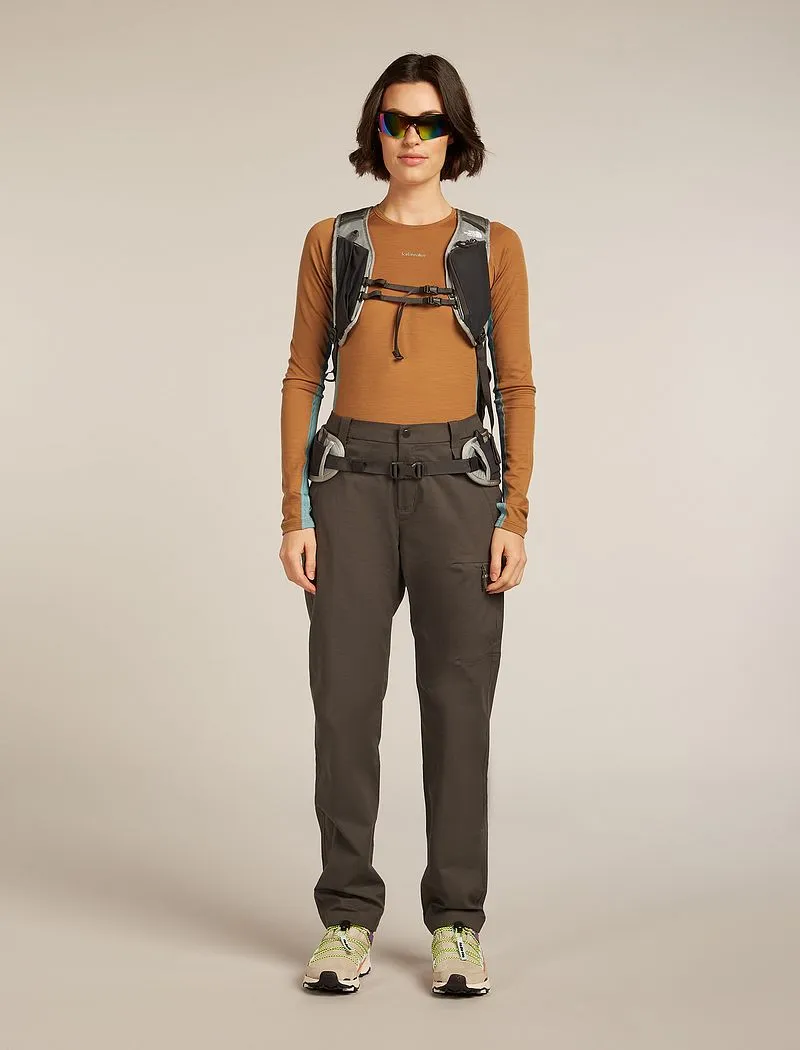 Icebreaker Merino 200 ZoneKnit™ Long Sleeve Crew Thermal Top - Woman - Hydro/trail - Size XS sold by Icebreaker product image thumbnail 4