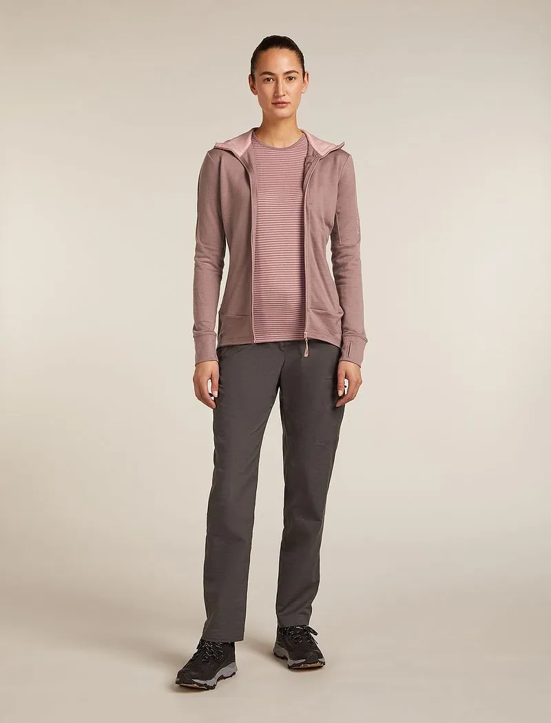 Icebreaker Merino 260 Quantum Long Sleeve Zip Hoodie - Woman - Summit/blush - Size XS sold by Icebreaker product image thumbnail 3
