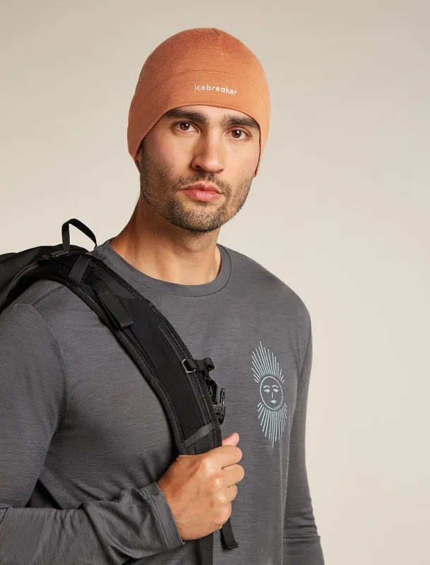 Icebreaker Merino 200 Oasis Beanie - Man - Dusty Clay sold by Icebreaker