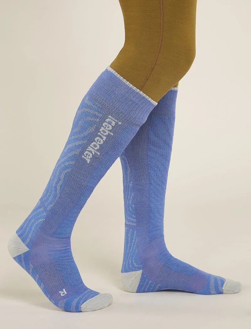 Icebreaker Merino Blend Ski+ Medium Over The Calf Mountain Contour Socks - Man - Brillant/ether - Size S sold by Icebreaker product image thumbnail 2