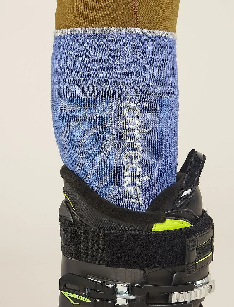 Icebreaker Merino Blend Ski+ Medium Over The Calf Mountain Contour Socks - Man - Brillant/ether - Size S sold by Icebreaker product image thumbnail 3