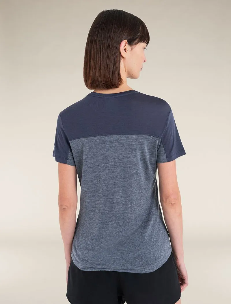 Icebreaker 125 Cool-Lite™ Merino Blend Sphere III T-Shirt Color Block - Woman - Graphite Heather/graphite - Size L sold by Icebreaker product image thumbnail 2