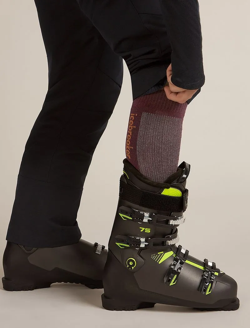 Icebreaker Merino Ski+ Light Over The Calf Socks - Man - Java/trail - Size M sold by Icebreaker