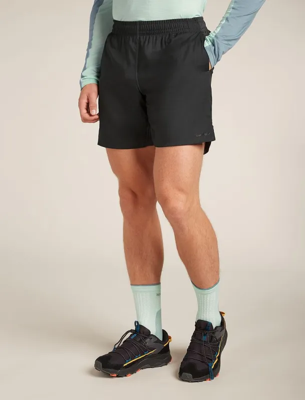 Icebreaker Merino Blend 125 Cool-Lite™ Active 7" Shorts - Man - Obsidian - Size S made by Icebreaker